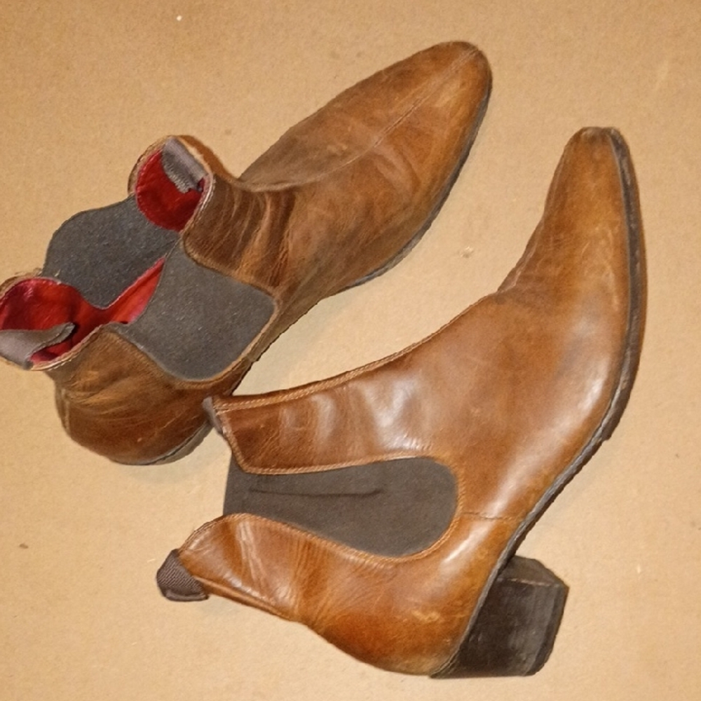 Stylish Brown Leather Ankle Boots for Men